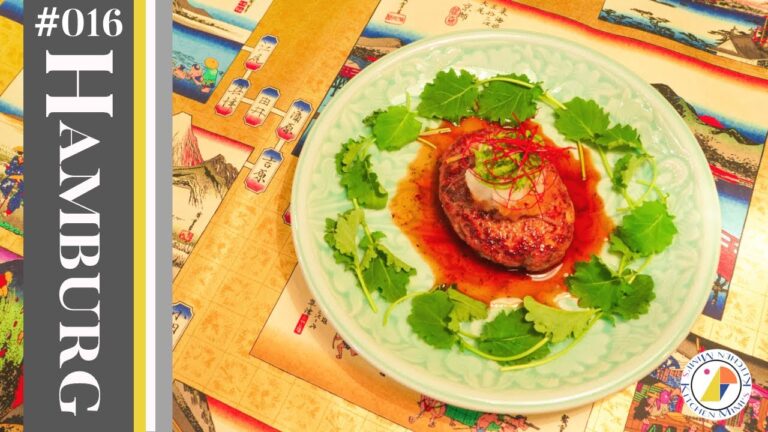 #16【薬味たっぷり♪】簡単！定番和風ハンバーグの作り方【めんつゆでコクうま！】