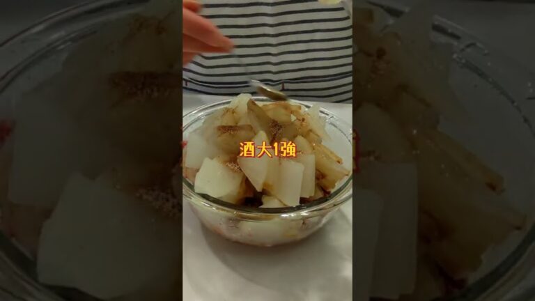 🍳大根で一品★豚ひき肉とレンチンでしみしみ煮✨🤤【不器用な私が作る簡単で美味しい料理編】#shorts