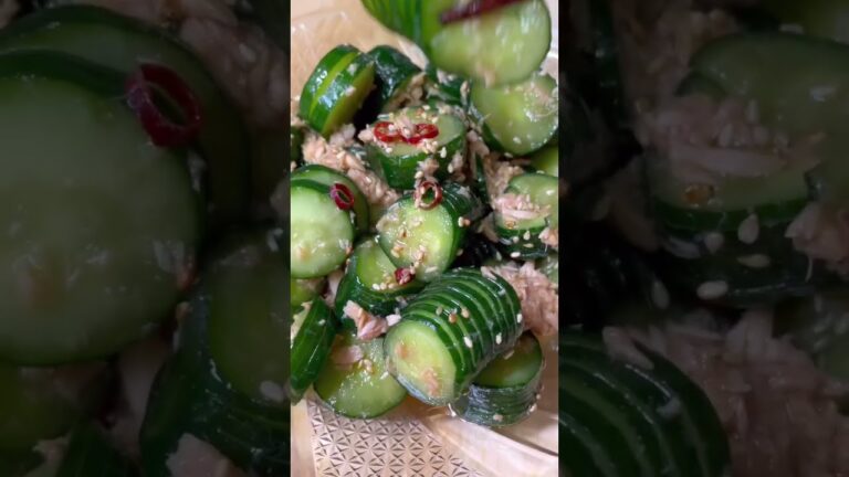 きゅうり大量消費レシピ🥒ツナときゅうりのポン酢でさっぱり味付け