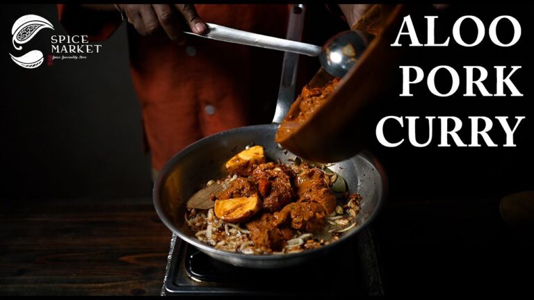 インドカレーレシピ ★ スパイスカレー 中級編 11種類のスパイスで作る ポークポテトカレー  ★ Indian cuisine How to make Indian ALOO PORK