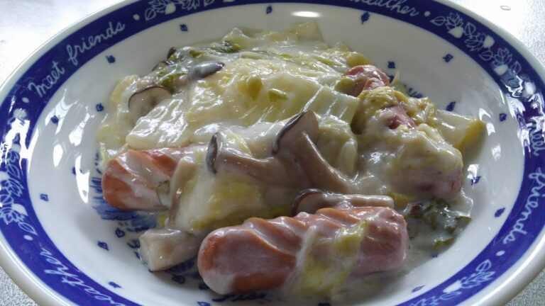 ウインナーと白菜のミルク煮
