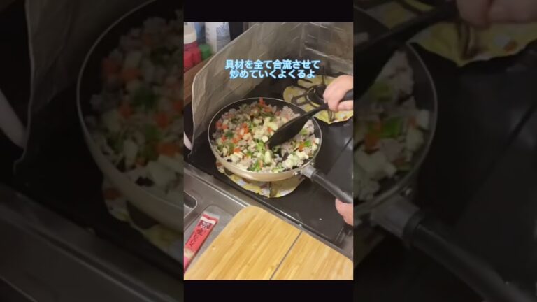 休日前！食べたい物を作る②【和風ガパオライス】#shorts #料理 #レシピ #おうちごはん