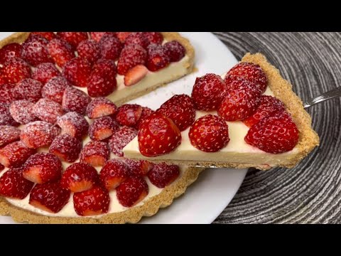 【タルト】焼かない！簡単！いちごレアチーズタルトのレシピ