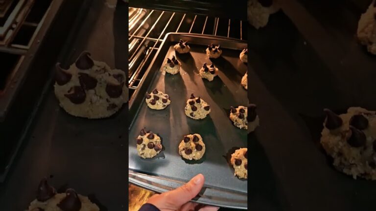 Oatmeal chocolate chip cookies  #baking #food #shorts #oats #chocolate #cookies #oatmeal