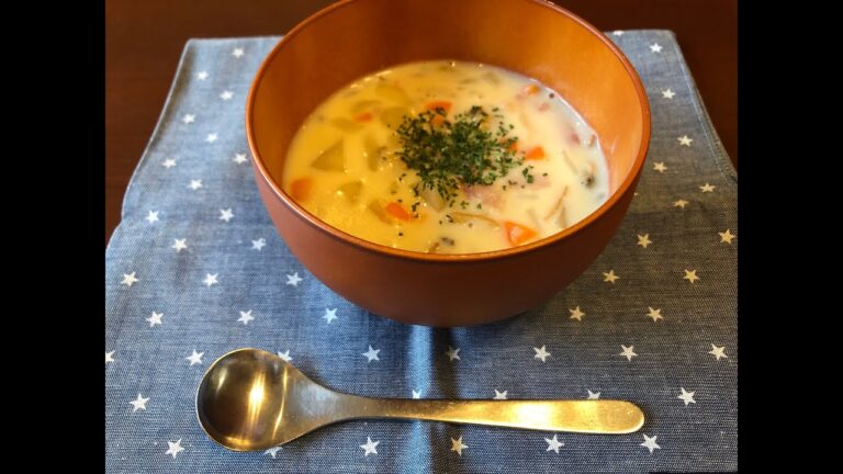【スープ】あさりの水煮缶でつくる濃厚クラムチャウダー　あさりのクリームスープ