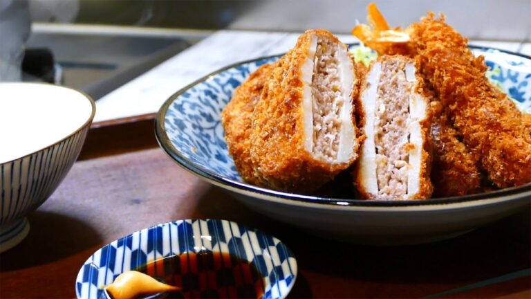 揚げ物の音は心地いい｜ひとり暮らしの和食ごはん｜蓮根のはさみ揚げ