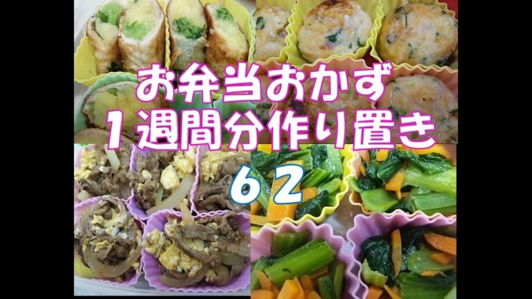 お弁当おかず　１週間分作り置き　６２　【自家製冷食】