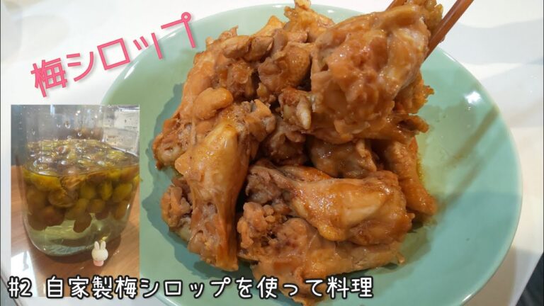 手羽元のさっぱり煮 ♯2 自家製梅シロップを使って料理