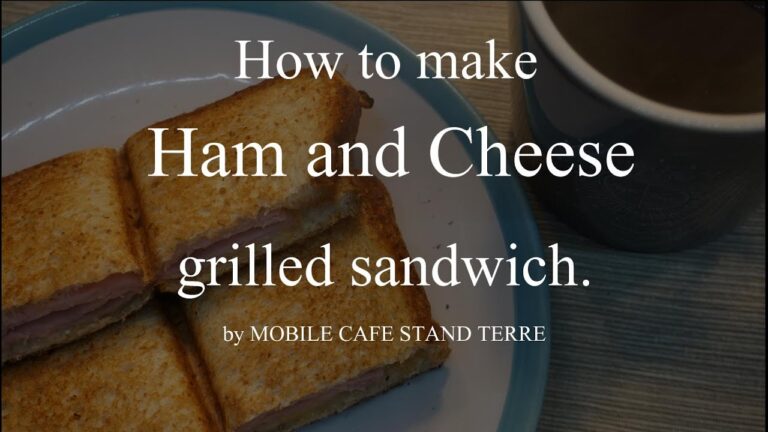 【ホットサンド】 ハム&チーズの作り方 【キッチン カー】