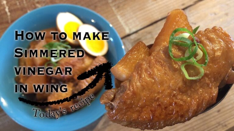 男前ごはん　手羽中と大根のサッパリ煮の作り方 to make　Simulated vinegar in wing