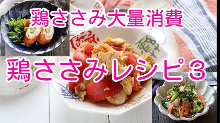 鶏ささみ大量消費　鶏ささみレシピ３