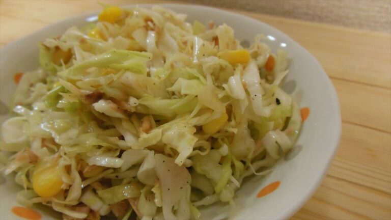 【簡単レシピ】ツナコーンキャベツサラダの作り方【salad】