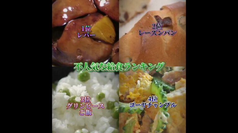 不人気な給食ランキングレバー大好きなの俺だけ？#ランキング