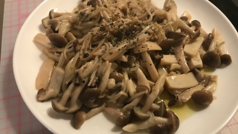 【料理】きのこのコンフィ