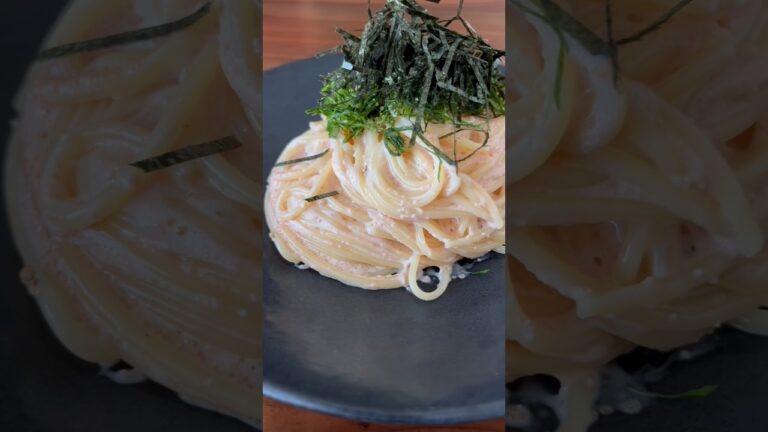 クリーム明太子パスタ #絶品明太子 スパゲッティ #簡単レシピ #贅沢 #絶妙な美味しいさ #濃厚