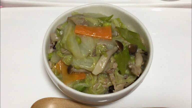 中華野菜あんかけ(^｡^)レシピもあるよ 【あきねねちゃんねる】