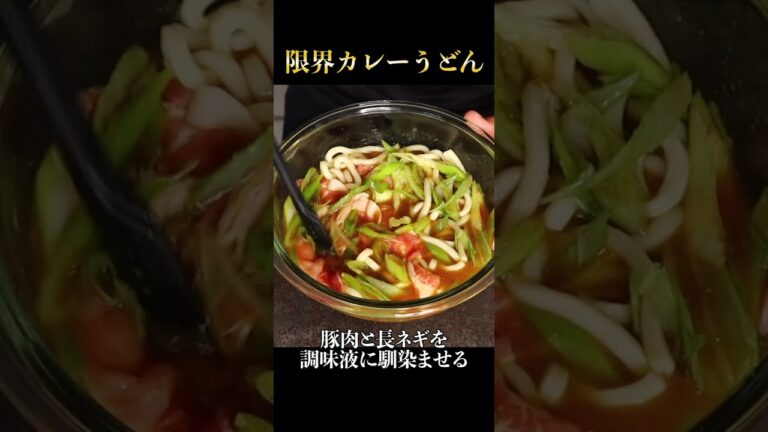 包丁もまな板も火も使わない『限界カレーうどん』が半端なく旨い！