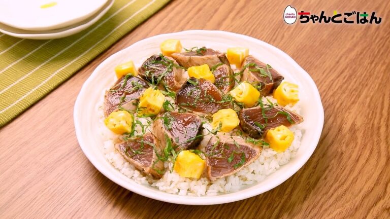 【動画レシピ】かつおの彩り手こね寿司