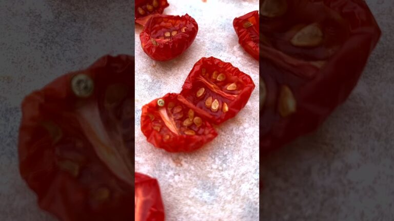 ドライトマトの作り方。そのドライトマトをペペロンチーノで食べる　#shorts #ドライトマト