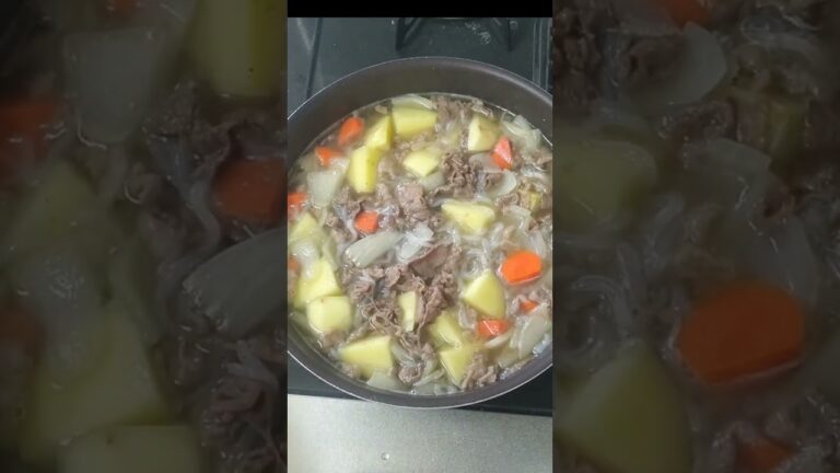 NO.57  じゃが芋ホックホクの仕上がり‼️【美味しい肉じゃが】  👉材料は概要欄に書いてます。