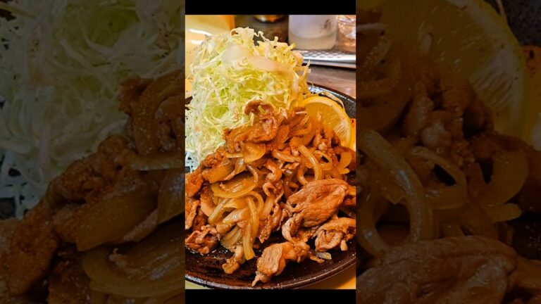 町中華のまかない的な豚こま生姜焼き