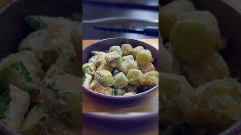 ビールのおつまみ最高峰【オクラの唐揚げ】