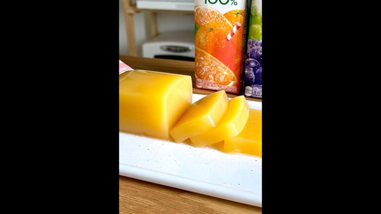 ゼラチンなし！材料2つでフルーツゼリー作り方✨