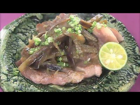 豚ソテーなすソース