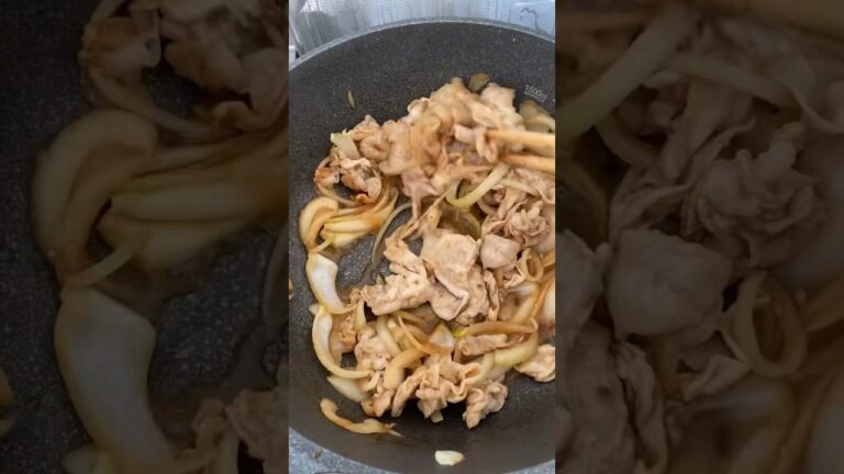 豚肉玉ねぎ炒め#shorts