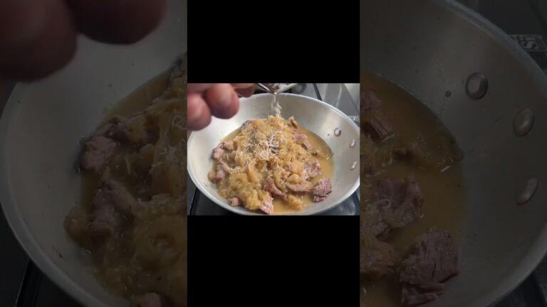 ほぼ【無水調理】豚肩ロースを玉ねぎの水分でコトコト煮込むイタリアン！！#shorts#豚ロース#パスタ#ジェノベーゼアレンジ