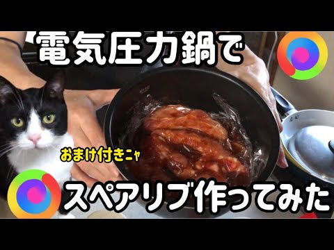 【🔪】電気圧力鍋でスペアリブ作ってみた