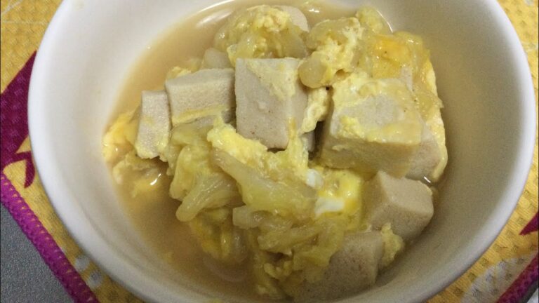 高野豆腐と白菜の卵とじの作り方教えます❤️