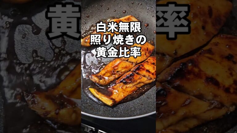 白米無限にいける！魚の照り焼き黄金比(シイラ、ブリ、鱈など) 魚料理 簡単 おかず おつまみ お弁当レシピ