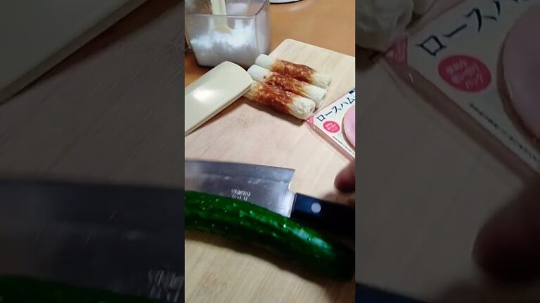 ミツカン味ぽんで作る『キュウリとハムとちくわの春雨サラダ』これはレンチン料理なので超簡単！③　2023年10月3日
