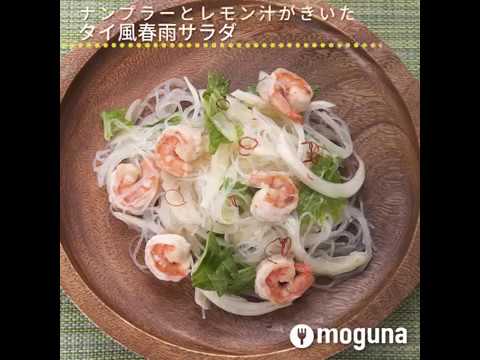 ナンプラーとレモン汁をがきいたタイ風春雨サラダ ヤムウンセン ｜ moguna[モグナ]