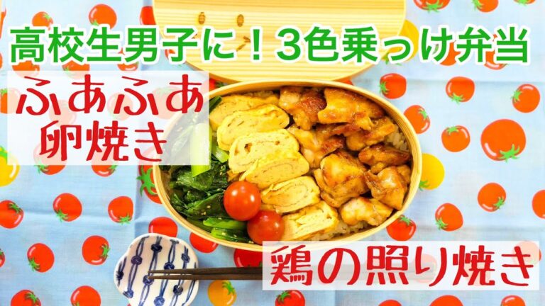 時短！ボリューム満点！3色乗っけ弁当#101