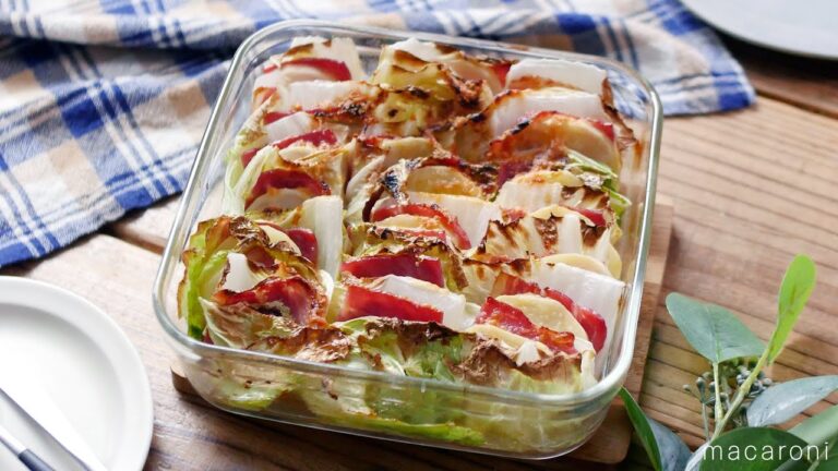 【白菜とじゃがいものミルフィーユ焼き】火を使わず簡単レシピ！旨みたっぷり♪｜macaroni（マカロニ）