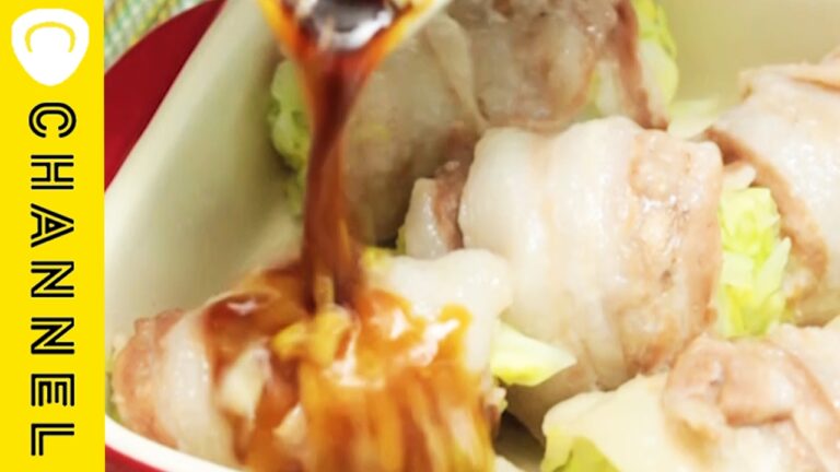 豚バラキャベツ巻き │ Pork Stuffed Cabbage Roll