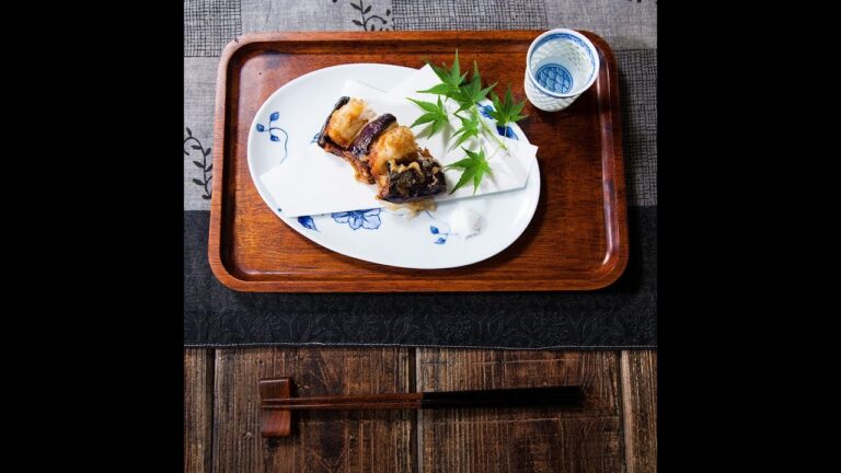 ボリュームたっぷりの天ぷら 秋ナスと海老の博多揚げ ｜和食のレシピ集