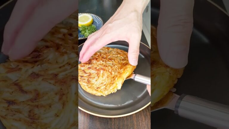 イワシとジャガイモのガレット梅肉甘酢ソース　#ジャガイモ #ガレット#イワシ