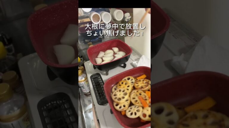 1人暮らし「蓮根の液体塩こうじ炒めと手羽元テキサススパイス焼き」#shorts