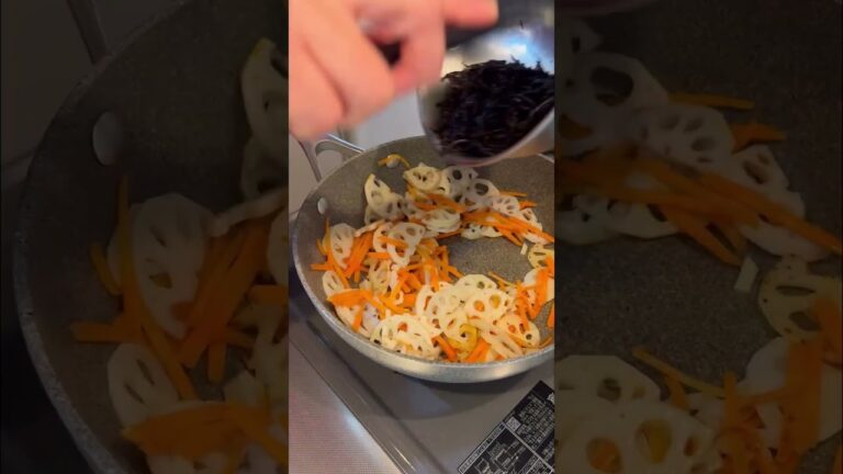 蓮根とひじきの炒め煮 #shorts