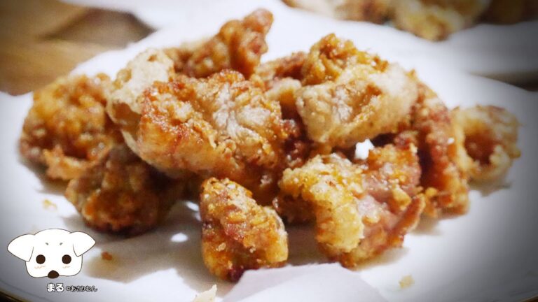 しっとりやわらか唐揚げの作り方　〜冷めた油から揚げるとジュワッと美味しい〜【鶏のハラミと肩肉】