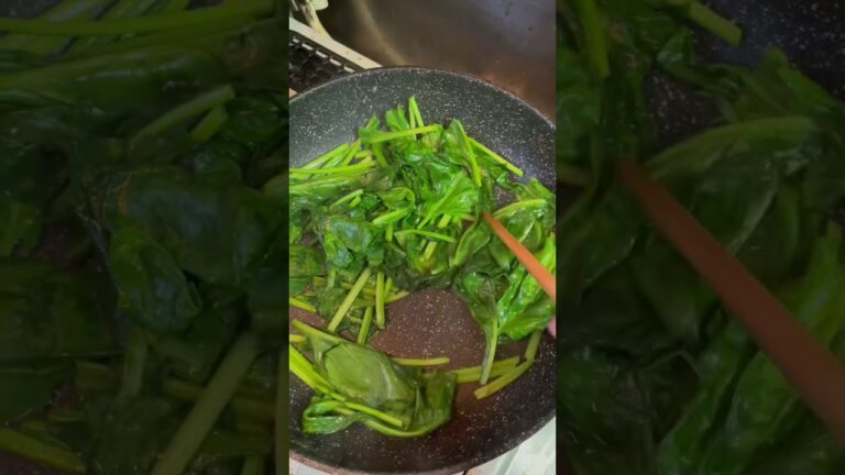 お弁当のおかず【ほうれん草と玉子の炒め物】