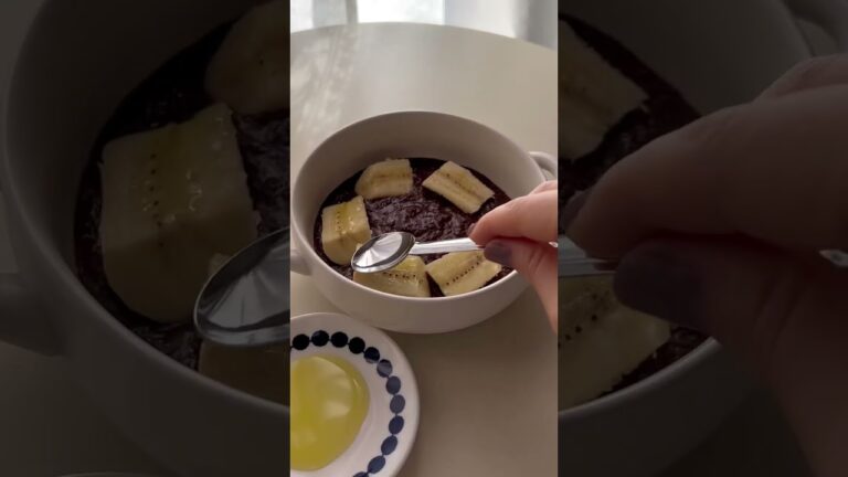 砂糖不使用オートミールバナナブレッドレシピ♪ASMR #shorts