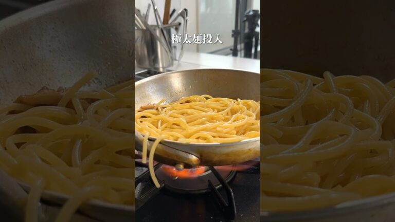 ストレス解消！メガ盛り【二郎系】パスタ#shorts