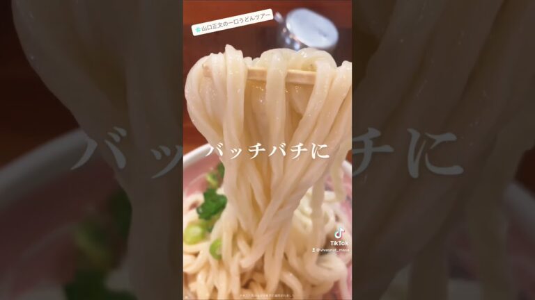 醤油とレモン汁のみでいただく最高にもちもちの醤油うどん！【三好うどん】#讃岐うどん #VIVASNUT #shorts