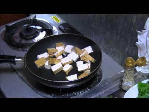 小松菜、ちくわ、厚揚げの塩炒め  作ってみた by kei 2015/12