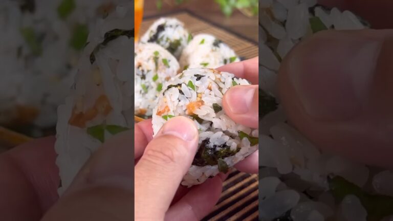 【さっぱりおにぎりシリーズ】しらすと大葉のさっぱり梅酢飯おにぎり