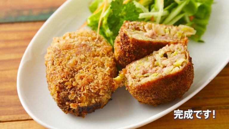 鉄鍋好き料理男子、RYOSUKEがつくる　フライパンひとつで作るキャベツたっぷりのメンチカツ